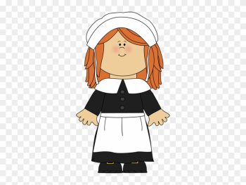 Little Pilgrim Girl - Pilgrims Clipart Little Pilgrim Girl - Pilgrims Clipart