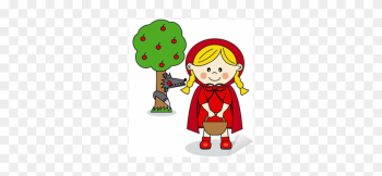 Little Red Riding Hood And The Big Bad Wolf Sticker - Little Red Riding Hood Little Red Riding Hood And The Big Bad Wolf Sticker - Little Red Riding Hood