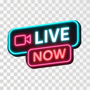 Live Now Neon Sign Live Now Neon Sign