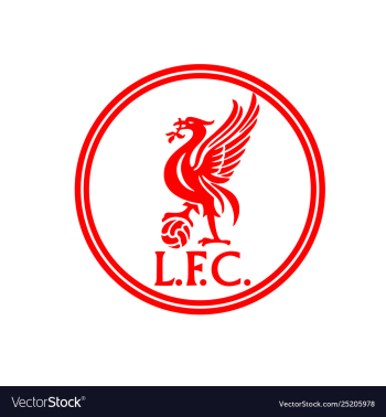 Liverpool logo design circle concept for supporter vector image Liverpool logo design circle concept for supporter vector image