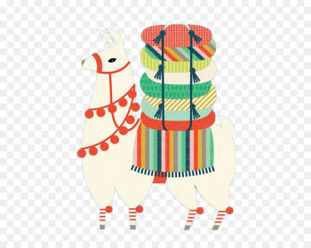 Llama Alpaca Drawing Illustration - White Camel Llama Alpaca Drawing Illustration - White Camel
