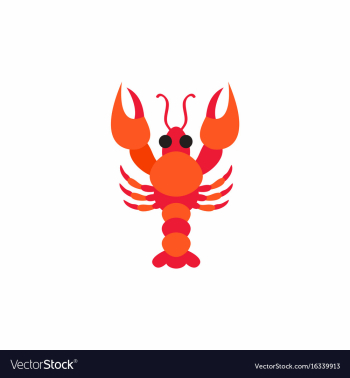 Lobster vector image Lobster vector image