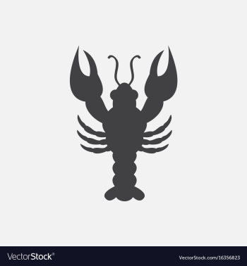 Lobster vector image Lobster vector image
