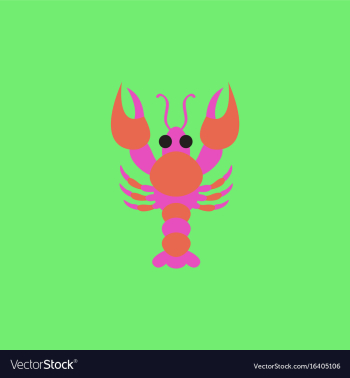 Lobster vector image Lobster vector image