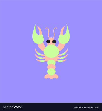 Lobster vector image Lobster vector image