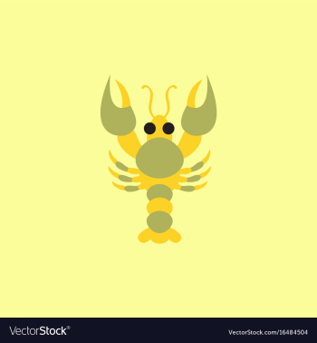 Lobster vector image Lobster vector image