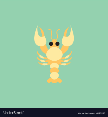 Lobster vector image Lobster vector image