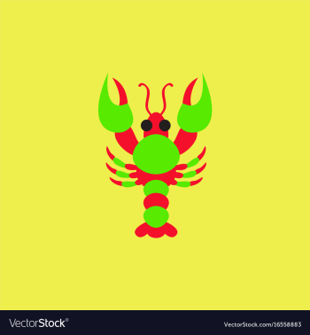 Lobster vector image Lobster vector image