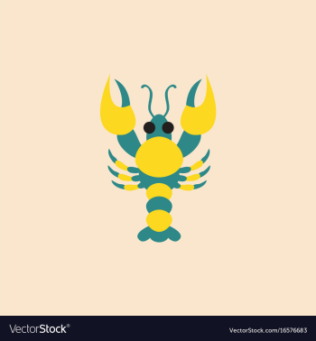 Lobster vector image Lobster vector image