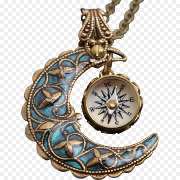 Locket Charms & Pendants Jewellery Necklace Turquoise - Jewellery 
