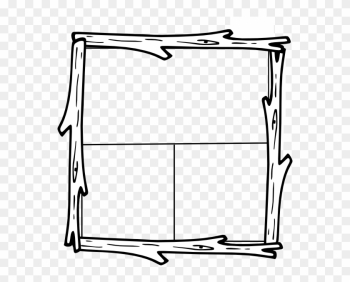 Logging Clip Art - Wood Border Clip Art Black And White