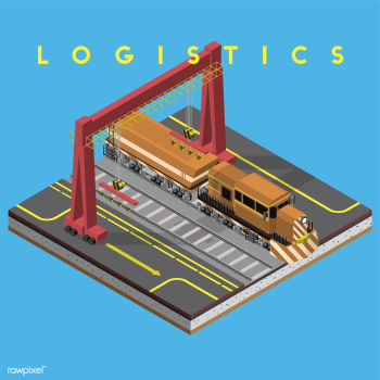 Logistics business industrial isolated icon o.. | Free stock vector - 393204