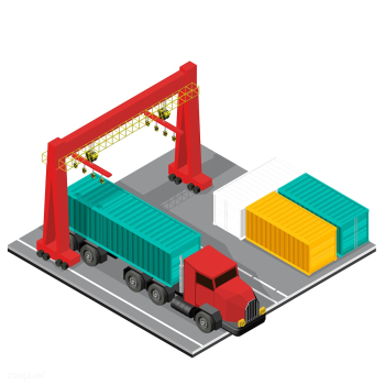 Logistics business industrial isolated icon o.. | Free stock vector - 393245