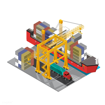 Logistics business industrial isolated icon o.. | Free stock vector - 393246