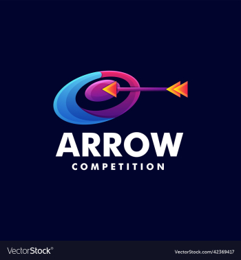 logo arrow competition gradient logo arrow competition gradient