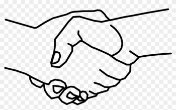 Logo Clipart Shake Hand - Hands Shaking Drawing
