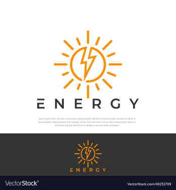 logo design simple line energy sun logo design simple line energy sun