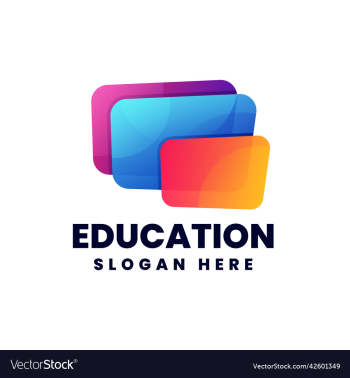 logo education gradient colorful logo education gradient colorful
