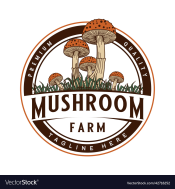 logo emblem oyster mushroom logo emblem oyster mushroom