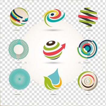 Logo illustration Illustration, Abstract logo design set Illustration transparent background PNG clipart