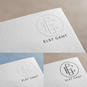 Logo in paper mock up