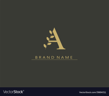 logo initials letter a beauty logo initials letter a beauty