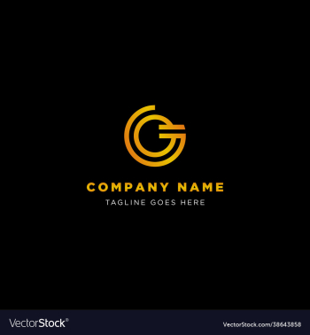 logo initials letter g round logo initials letter g round