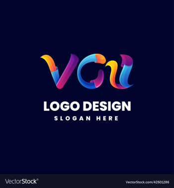 logo letter v c u gradient colorful logo letter v c u gradient colorful