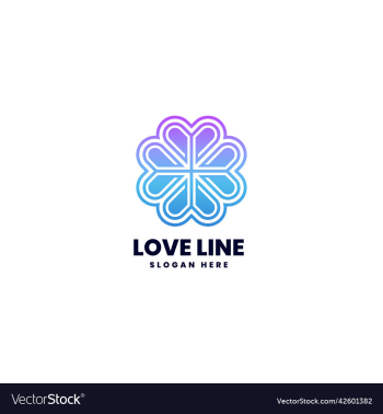 logo love line gradient colorful logo love line gradient colorful