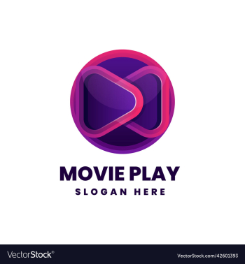 logo movie play gradient colorful logo movie play gradient colorful