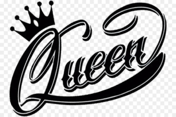 Logo Queen Black and white - queen clipart 