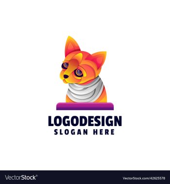 logo zombie cat gradient colorful logo zombie cat gradient colorful
