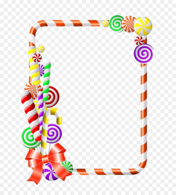 Lollipop Candy cane Clip art - Candy borders Lollipop Candy cane Clip art - Candy borders