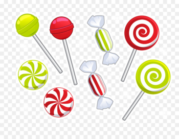 Lollipop Candy cane - Colored candy Lollipop Candy cane - Colored candy