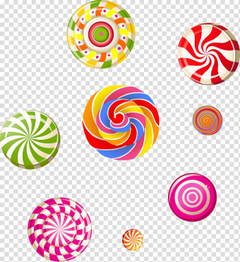 Lollipop Candy cane Cotton candy Candy corn, colored lollipop transparent background PNG clipart