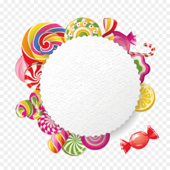 Lollipop Cotton candy Confectionery store - Candy Border Lollipop Cotton candy Confectionery store - Candy Border