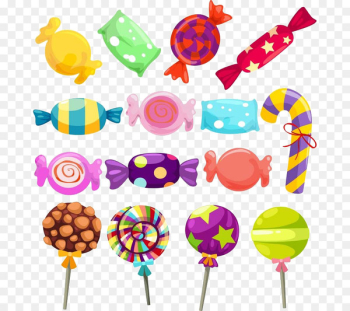 Lollipop Gummi candy Candy cane Clip art - candy Lollipop Gummi candy Candy cane Clip art - candy