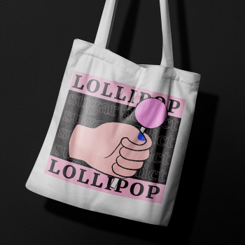 Lollipop tote bag, cute funky | Free Photo - rawpixel Lollipop tote bag, cute funky | Free Photo - rawpixel