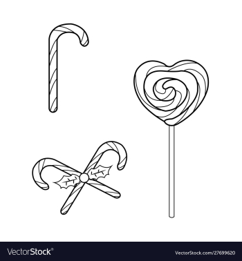 Lollipops candies and sweets vector image Lollipops candies and sweets vector image