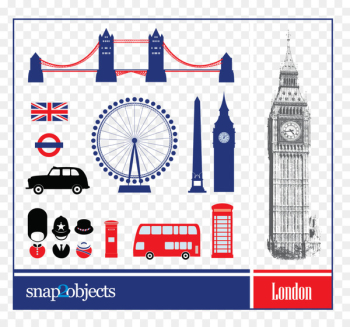 London Euclidean vector Icon - Vector Flat London Element London Tower Bridge 