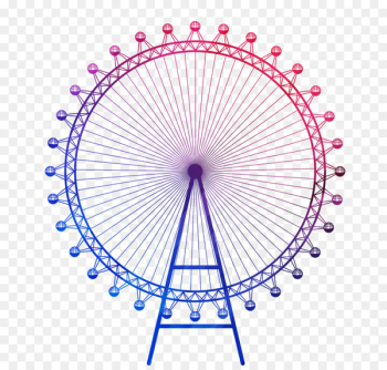 London Eye Big Ben Drawing - Colorful windmill 