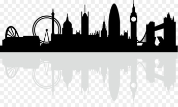 London Skyline Silhouette Royalty-free - Black London London Skyline Silhouette Royalty-free - Black London