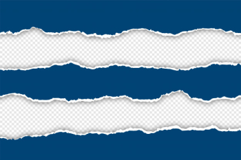Long blue torn ripped paper transparent background Free Vector Long blue torn ripped paper transparent background Free Vector