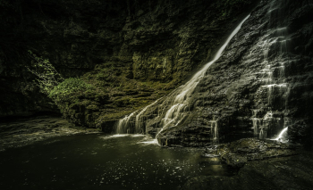 Long-Exposure Photo of Waterfall Long-Exposure Photo of Waterfall
