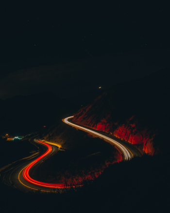 Long-Exposure Shot Of Road Long-Exposure Shot Of Road