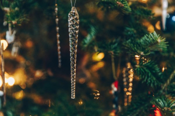 Long Gold Pinecone Ornament