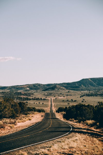 Long Highway In Arizona Desert Long Highway In Arizona Desert