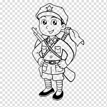 Long March Peoples Liberation Army Soldier, People's Liberation Army soldiers transparent background PNG clipart