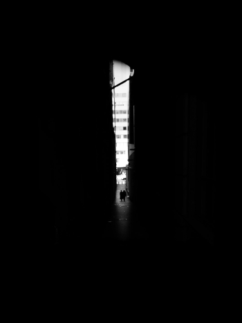 Long Shot Photography Of Two People In An Alley Long Shot Photography Of Two People In An Alley