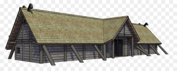 Longhouse Viking Age Vikings Viking art - ancient stone wall paintings 
